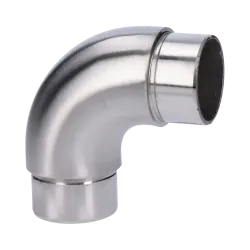 Spojka 90° na trubku ø 42,4 mm, brúsená nerez AISI 304