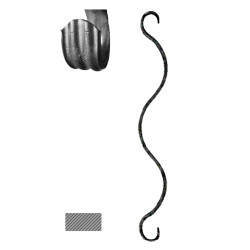 Prvok (380x50mm), 12x6mm, základné rozkutie