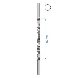 DOPREDAJ! Kruhová tyč-rúrková H-1000mm, ø32mm, stena 1mm