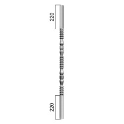 DOPREDAJ! Kruhová tyč-rúrková H-1000mm, ø32mm, stena 1mm