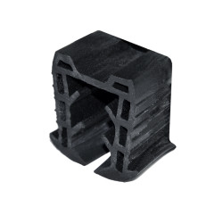 Gumené tesnenie pre madlo 24 x 24 mm, sklo 12 - 12,76 mm