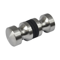 Guľa - madlo na sklenené dvere, ø 30 mm, brúsená AISI 304