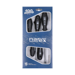 Sada profi skrutkovačov 5 dielna, výrobca NAREX, 3,0 x 75, 4,0 x 100, 5,5 x 125, 8,0 x 175, 10 x 200