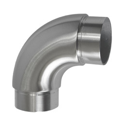 Spojka 90° na trubku ø 42,4 mm, brúsená nerez AISI 316