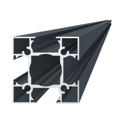 Stĺpový profil 70x70mm,štruktúra RAL7016