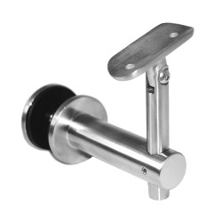 Držiak madla ø 42,4 mm s kĺbom, brúsená nerez AISI 304