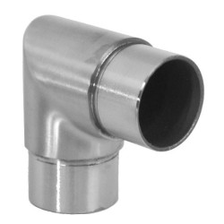 Spojka 90° na trubku ø 42,4 mm, brúsená nerez AISI 316