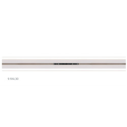 AL vodiaci profil RAL9010 k HALO s difúzerom pre LED