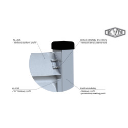 Poškodený profil 100x24.5mm, L-6000mm, bez povrchovej úpravy