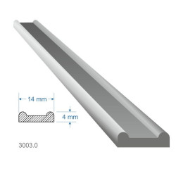Pásovina plochá B, 14x4x2000mm, mäkká, cena za KUS (2m)