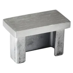 Ukončenie na jokel 40 x 20 mm, brúsená nerez AISI 304