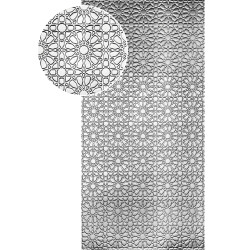 Plech  pozinkovaný, 2000x1000x1,2mm - KVET 2, 3D vzor