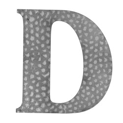 Domové písmeno D, 170x150mm, zdobené, bez povrchovej úpravy
