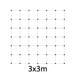 Montážna sada pre zelenú stenu - nerez, rozmer 3 x 3 m