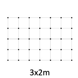 Montážna sada pre zelenú stenu - nerez, rozmer 3 x 2 m