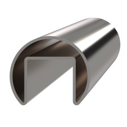 Madlo ø 42,4 x 1000 mm, sklo 8 - 17,5 mm, brúsená AISI 304