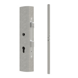 Pozinkovaný profil 60x40x1,5mm H-2000mm so zapusteným zámkom, vhodný pre rám bránky