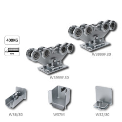 Set bez profilu pre samonosný systém, (2x W3999F.80, 1x W32/80, 1x W36/80, 1x W37M)