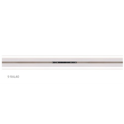 AL vodiaci profil RAL9010 k pohonom HALO s difúzerom pre LED