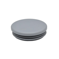 Vnútorná krytka guľatá ø 42,4 mm plastová, šedá