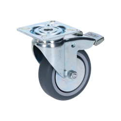 Koliesko s platňou, priemer 75mm s brzdou