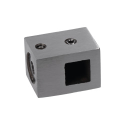 Držiak profilu 12 x 12 mm (P), plochý, brúsená AISI 304