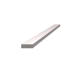 Nerezová tyč plochá 15x5mm, cena za 1ks(5m) brúsená nerez K320 /AISI304