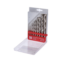 Sada vrtákov do kovu 10 dielna - HOBBY, balenie obsahuje vrtáky: 1mm, 2mm, 3mm, 4mm, 5mm, 6mm, 7mm, 8mm, 9mm a 10mm