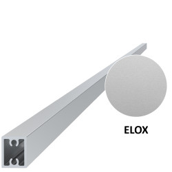 Eloxovaný profil na výplň 20x16mm, materiál 6063, T6, hliník s eloxovanou vrstvou 15 mikrónov, farba strieborná, cena za meter