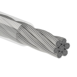 Oceľové lanko ø3mm (7x19 dr.) /galvanicky pozinkované s PVC obalom - celková hrúbka ø4mm