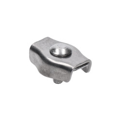 Lanková svorka - simplex pre nerezové lanko 6mm, brúsená nerez K320/ AISI304