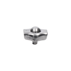 Lanková svorka - simplex pre nerezové lanko 3mm, brúsená nerez K320/ AISI304