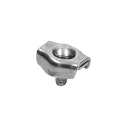 Lanková svorka - simplex pre nerezové lanko 4mm, brúsená nerez K320/ AISI304