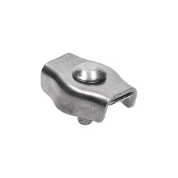 Lanková svorka - simplex pre nerezové lanko 5mm, brúsená nerez K320/ AISI304
