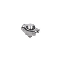 Lanková svorka - simplex pre nerezové lanko 2mm, brúsená nerez K320/ AISI304