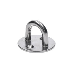 Nástenný úchyt lanka oválny, obľúka 8 mm, brúsená AISI 304