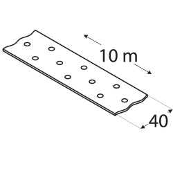 Montážna páska, 40mm x 10m, 2,0mm pozink