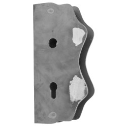 Kazetová zostava pre bránku 250x125x30mm, otvor pre kľučku ø 20mm, na profil 30x30mm, hladká, pre zámok ZM90/80