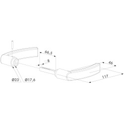 LOCINOX® 3006P polyamidová kľučka, čierna