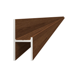 UT profil 20.5x44mm, L-6000mm, práškový lak, štruktúra ORECH