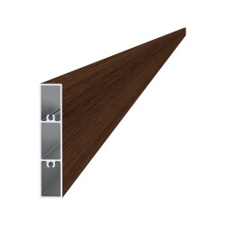 Profil na výplň 80x16mm, materiál EN AW-6060 T66,práškové lakovanie so štruktúrou,odtieň ORECH,cena za meter