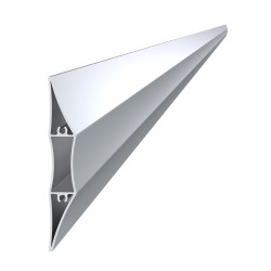 Profil na výplň 100x16mm, materiál EN AW-6060 T66, prírodný hliník bez povrchovej úpravy, cena za meter