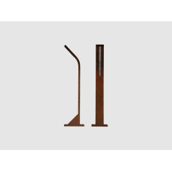 Vonkajšie LED osvetlenie STIK S UP, farba CORTEN, H-404mm