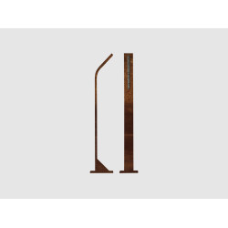 Vonkajšie LED osvetlenie STIK M, farba CORTEN, H-750mm