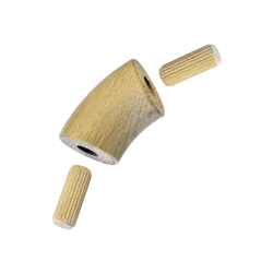 Spojovací oblúk, materiál: dub, brúsený povrch bez náteru