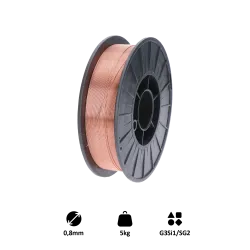 Drôt zvárací 0,8mm-MIG/MAG(CO2), G3Si1/SG2, 5kg
