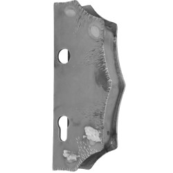 Kazetová zostava pre bránku 230x93x40mm, otvor pre kľučku ø 20mm, na profil 40x40mm, zdobená, pre zámok ZM90/80