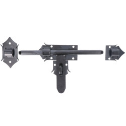 Rígeľ  16mm, L: 270mm, ozdobný, povrch čierny lak