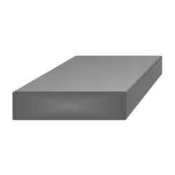 Tyč plochá 15x3mm, čierna S235, hladká 2000mm, cena za KUS