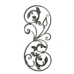 Ornament 740x320mm, profil 16x7mm, ľavý